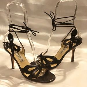 Jimmy Choo lace up Butterfly sandals